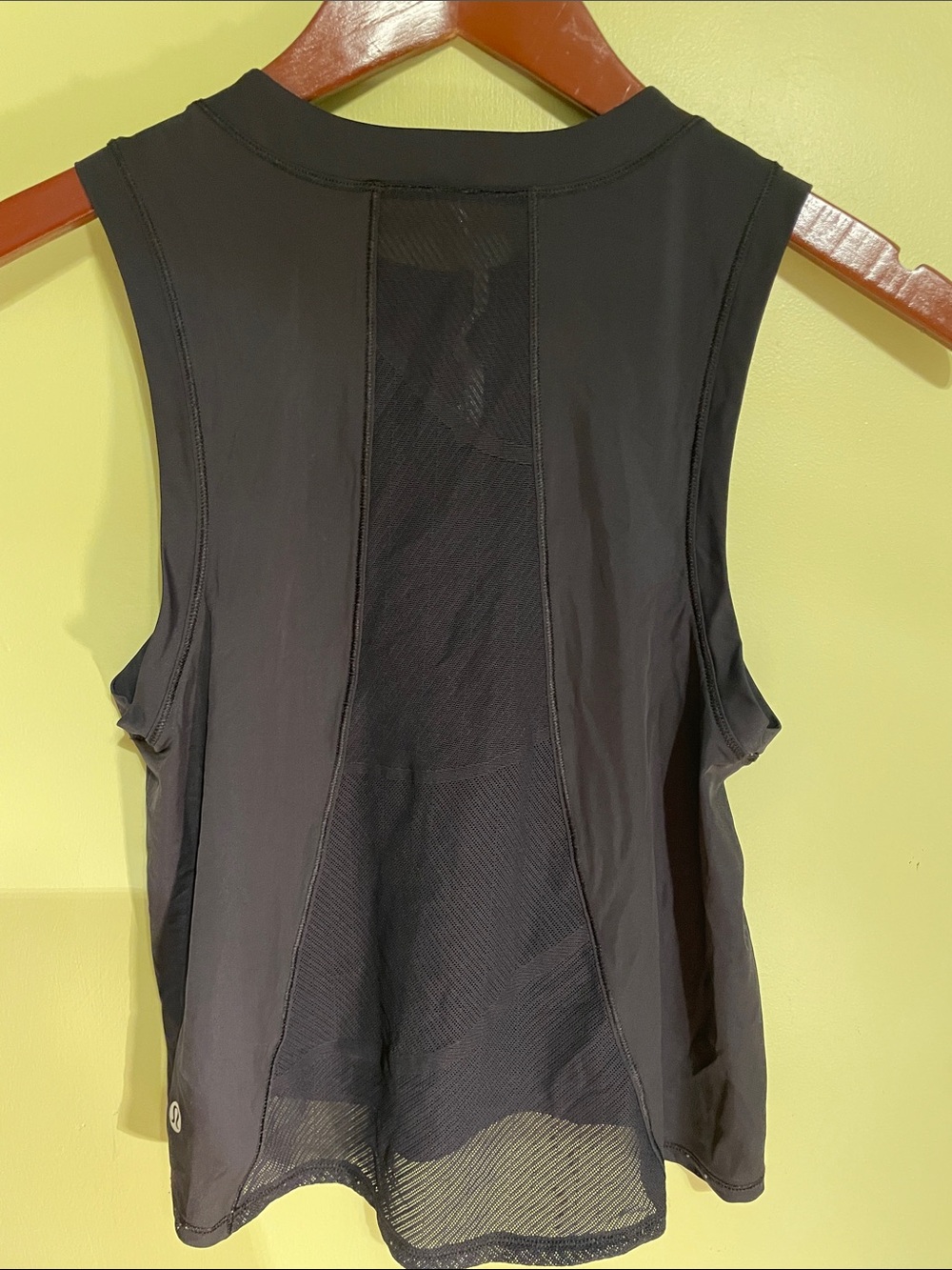 lululemon athletica Black Mesh-Back Sleeveless Training Tank